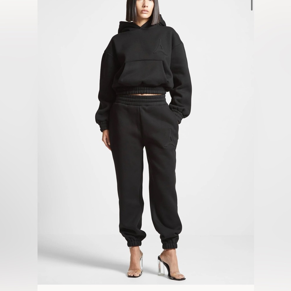 Black Hoodie and Jogger Set
